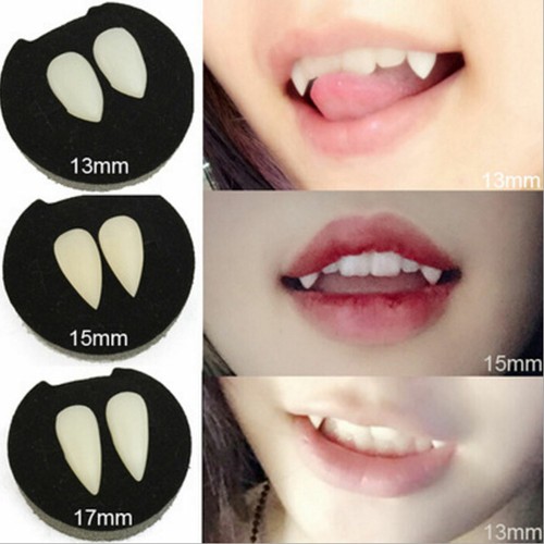 Zombie Vampire Denture Teeth Halloween Prop Ghost Devil Fang Party Scary Too