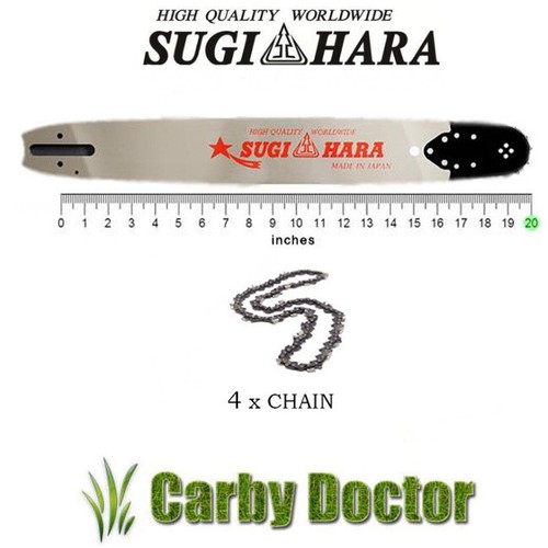 SUGIHARA 20/" JAPAN BAR 4 x TITAN CHAIN FOR HUSQVARNA 66 272 268 365 372 CHAINSAW