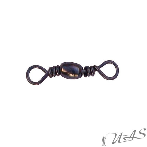 Wirbel Angelwirbel Tönnchen Wirbel Swivel Brüniert Bronze Gr.6 A 10 Stk.