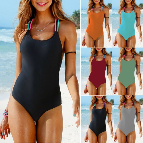 Women Push Up Bikini One Piece Monokini Swimsuit Beachwear Swimwear Bathing Suit