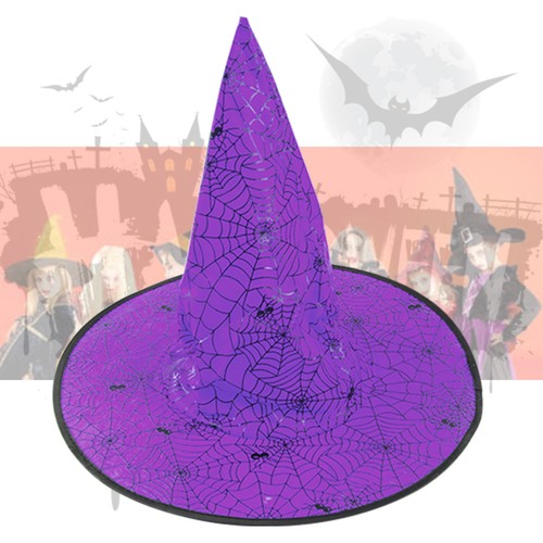 Halloween Witch Hat Kids Adults WIzard Fancy Dress Costume Accessory Witches Hat