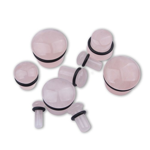 1 Paire Améthyste Obsidienne Ronde Oreille Expander Stretcher Kit Tunnel Plug Earring