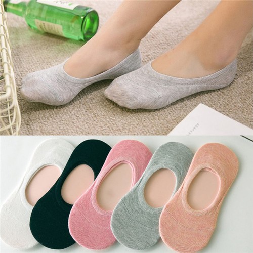 5 pairs Women Soft Candy Color Cotton Short Fashion Ankle Socks Random ColorBCD
