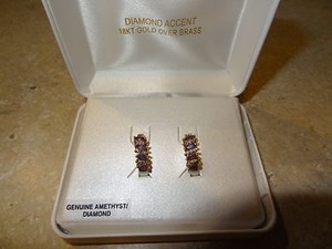 GENUINE-AMETHYST-DIAMOND-ACCENT-EARRINGS-18KT-GOLD-OVER-BRASS