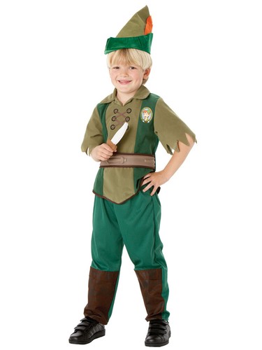 Ragazzi Disney Peter Pan NEVERLAND Libro Settimana Costume Vestito da bambino Kids