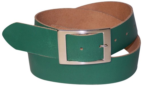 FRONHOFER Gürtel 4 cm rechteckige Gürtelschnalle silber echt Ledergürtel Damen