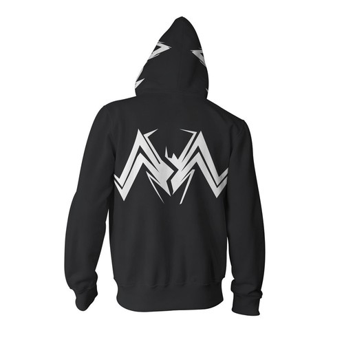 Cosplay Spider-Gwen Stacy Spiderman Hoodie Zipper Hooded Sweatshirt Coat Jacket