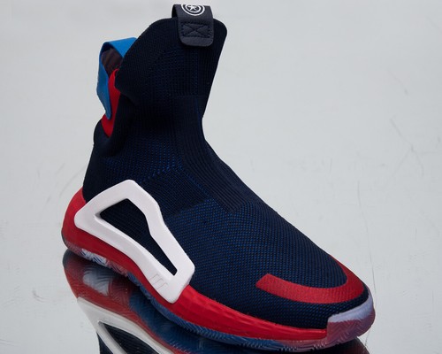 adidas x Marvel N3XT L3V3L Captain America Mens Navy Basketball Sneakers EF2257