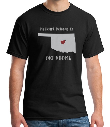 1898C I love OK Adult/'s T-shirt Oklahoma Compatriot Tee for Men