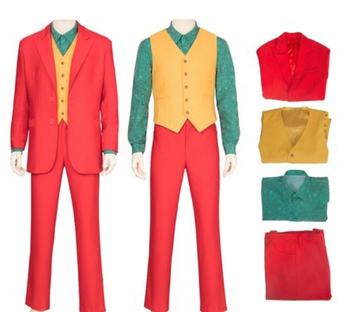 *NEW* 2019 Movie Joker Suit Cosplay Costume Fancy Carnival Halloween Costumes DC