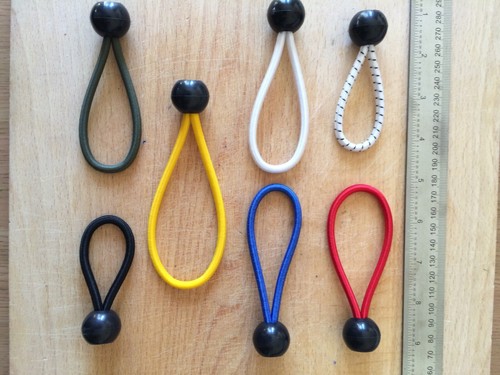 Tarpaulin Tie down Boat,Camping Trailer 3 inch Bungee Ball Ties x 5 Canopy