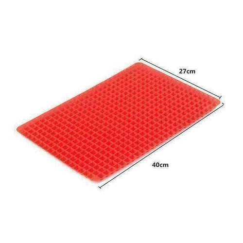 Pyramid Pan Silicone baking Tray Cooking Mat Non Stick Fat New Reducin Oven Q4M5