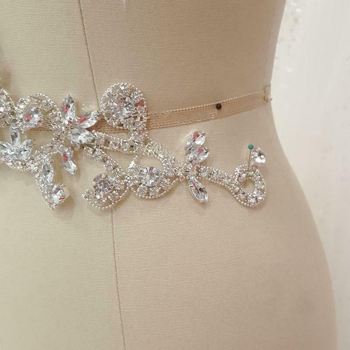 Strass Applique Cristal Perle Strass Trims Ceinture Coudre on Mariée Mariage robe
