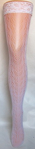 Gatta supporto lotti sposa Rete-Calze Bianco Motivo con Lycra matrimonio XS//S