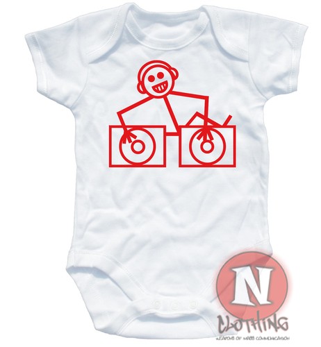Hooj Toons Süß Strampler Baby Anzug Geschenk Weste Deejay Dj Club Ibiza Haus D/&b