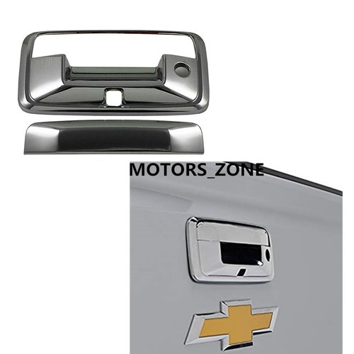 For14-18 CHEVY SILVERADO GMC SIERRA CHROME TAILGATE HANDLE COVER W// Camera
