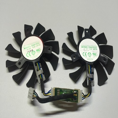 1PC For ZOTAC GeForce GTX 970 4GB Card Fan GA81S2U 4-wire Temperature Control f8