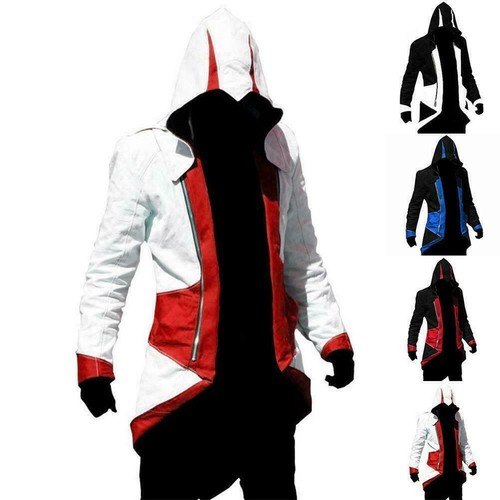 Men/'s Creed Hoodie Cosplay For Assassins Jacket Coat Costume Gifts Kits 201 R9Q3