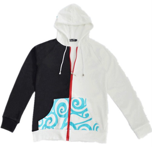 Unisex Mens Ladies Zipper Hoodie Gintama Sakata Gintoki Jacket Cosplay Costume