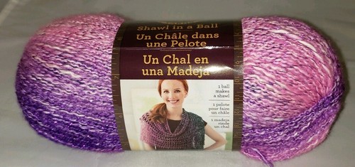 SKEIN//BALL OF LION BRAND SHAWL IN A BALL YARN COLOR #309 MYSTICAL MIRAGE