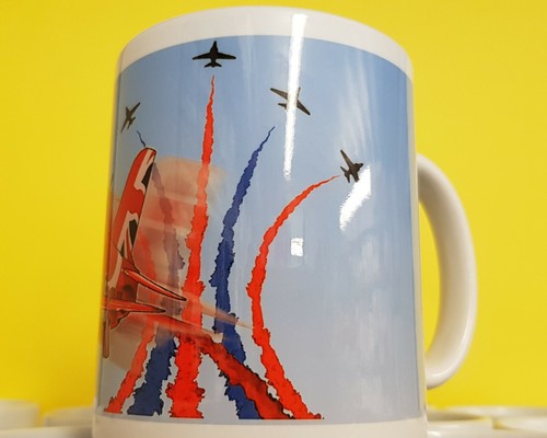 Characature GIFTS COFFEE MUG RED ARROWS quality aviation mug