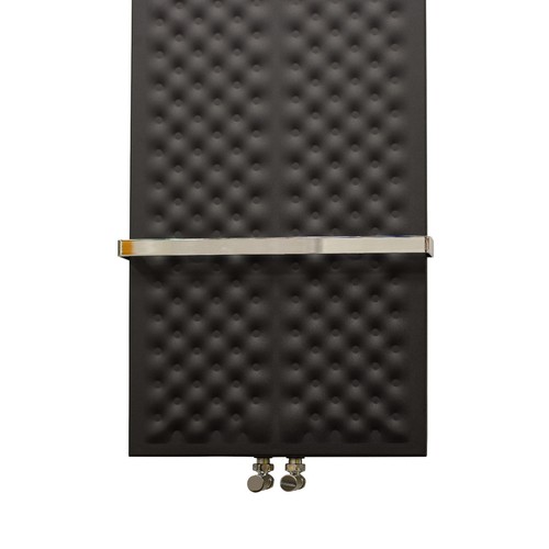 450mm Ampio 1200mm Alto Nero Designer Riscaldato Portasciugamani Radiatore bagno moderno