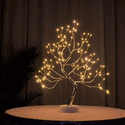 LED Bonsai Tree Light Tabletop DIY Fairy Light Night Lamp Xmas Party Home Decor
