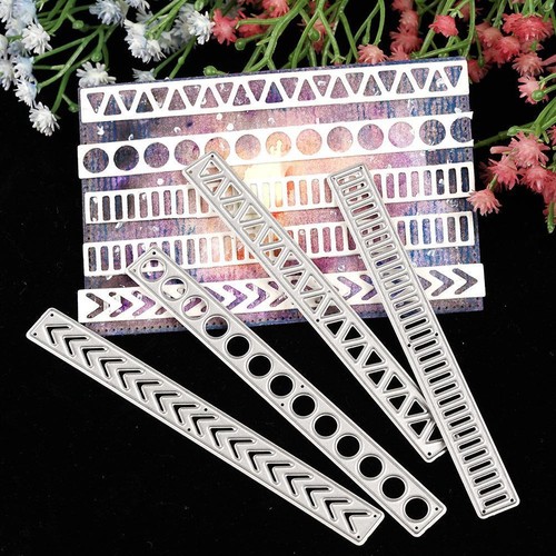 Rectangle Strip Cutting Dies Stencil DIY Scrapbook Album Diary Embossing Craft