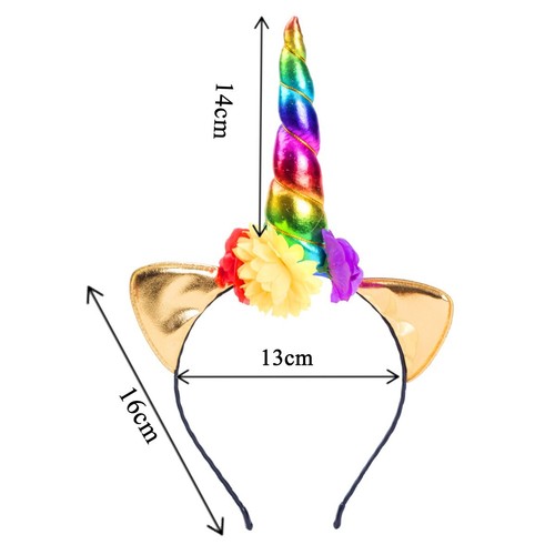 Multicoloured UNICORN HEADBAND Holiday Summer Clubbing Festival Rave Techno UK