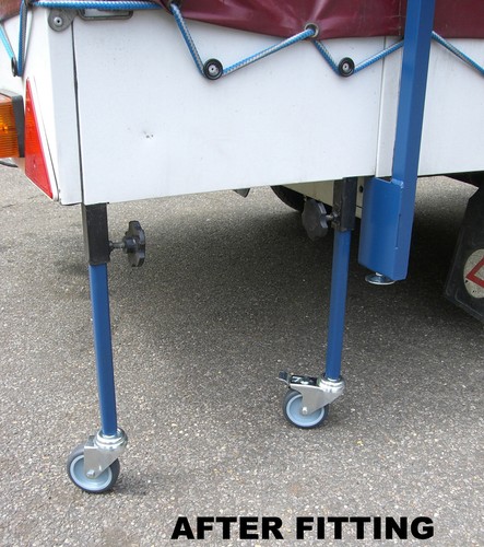 Cabanon Trigano SunnCamp Conway Remorque Tente Spares Cuisine à Roulettes jambes 2 Set