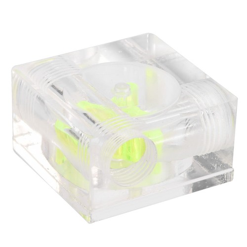 Acrylic PC Computer Water Cooling G1//4 Thread 3-Ways Water Flow Meter Indicator