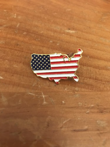 American Flag//Continental USA! Lapel Vest Hat Pin or Tie Tack-Brand New!