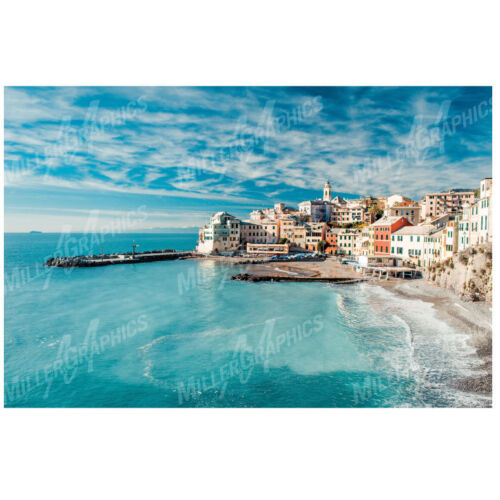 4 opciones de tamaño Italia Ocean Beach Scene Pared Calcomanía Adhesivo Arte Gráfico