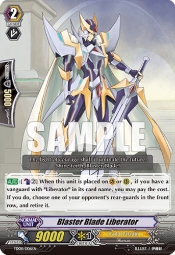 TD08//006EN Vanguard Blaster Blade Liberator 1x Cardfight! TD Light Play