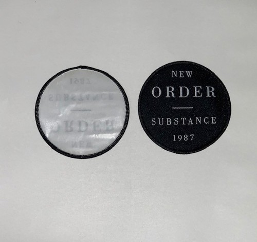 New Order Substance 1987 Iron On Patch blue monday bizarre love triangle 80s