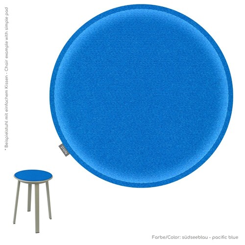 Ø 40cm Eco Filz Kissen Auflage universal rund Sitzkissen Stuhlkissen Bankauflage
