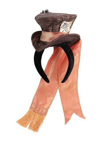 Alice in Wonderland Adult Child Cocktail Mad Hatter Costume Hat Headband Elope