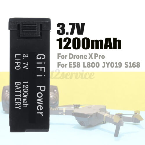 Upgrade 3.7V 1200mAh Lipo Battery For Drone X Pro RC E58 Quadcopter Spar
