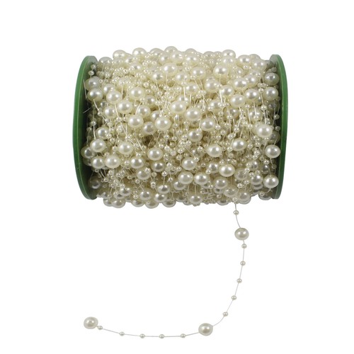 5M Fishing Line Pearls Beads Chain Garland Flower String for Wedding Party