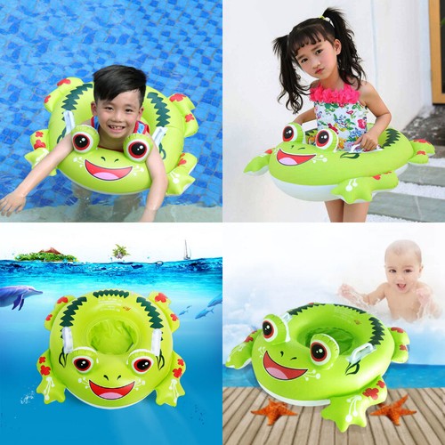 Green Frog Inflatable Float Swiming Ring Seat Baby Infants Kids Child Swimming