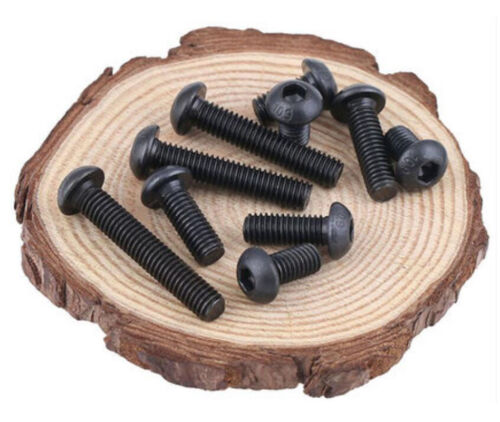 10.9 Grade M1.6 M2 Hex Black zinc Bolt Button Head Cap socket Machine Screws