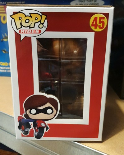 FUNKO POP gli INCREDIBILI 2-Elastigirl su elasticycle #45 giri Disney Nuovo Con Scatola Uk