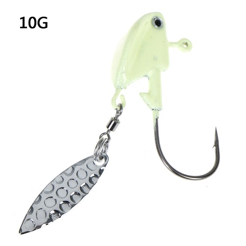 1Pcs Jigs Fishing Lures Sinking Metal Spoons Micro Jigging Bait Jig Head YLW
