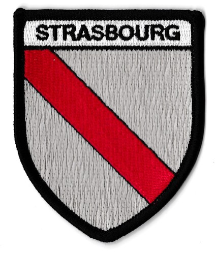 Patche Strasbourg écusson blason patch thermocollant armoirie Alsace Elsass