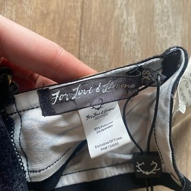 For Love and Lemons Skivvies triangle velvet strap crop bra top XS Revolve