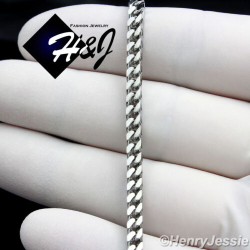 24/"Stainless Steel 2mm Silver Franco Box Curb Necklace Plain Cross Pendant*SP29