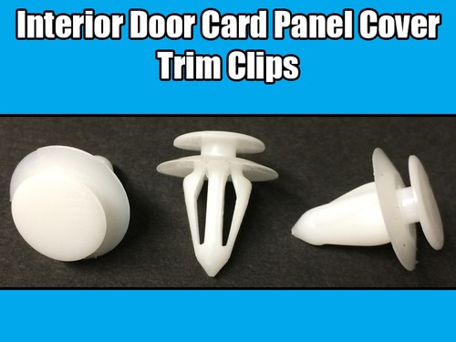 50x Clips For VW Ford Seat Interior Door Card Panel Cover Trim White Plastic