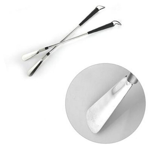 24 inches Long Stainless Steel Shoehorn Flexible Metal Shoe Horn for Elderly