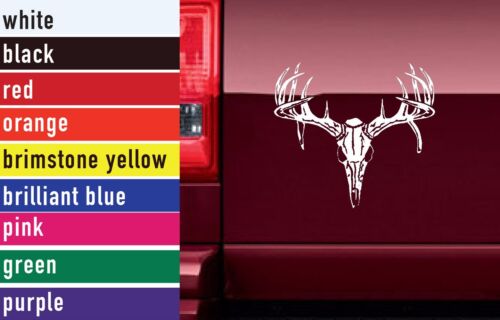 Deer Skull Hunting Vinyl Sticker Decal Car-Truck Laptop-Netbook 1840