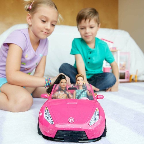 Barbie Glam Convertible Sparkly Pink Car Best For Ages 3 /& Up Doll Not Included